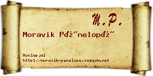 Moravik Pénelopé névjegykártya